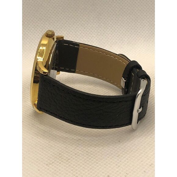 Kenneth Cole KC50738006 Women Black Leather Analog Dial Quartz Wrist Watch KS282 - Picture 8 of 9